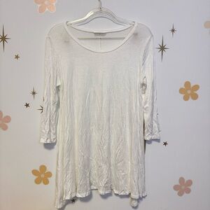 Basic White Women's Long Sleeve Top